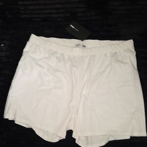 Fashion Nova White Bike Shorts